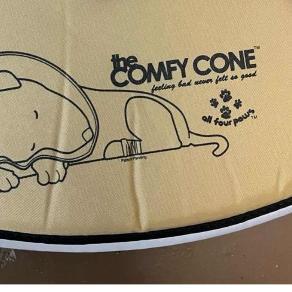 The Comfy Cone for Dogs New With Tags Size Large Tan - Picture 4 of 4